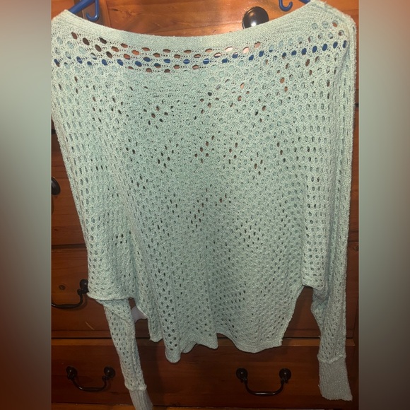 Express Teal Sweater - Picture 2 of 2